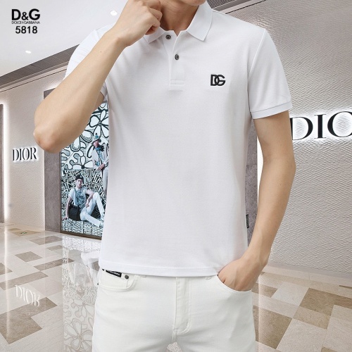 Cheap Dolce &amp; Gabbana D&amp;G T-Shirts Short Sleeved For Men #1201832 Replica Wholesale [$45.00 USD] [ITEM#1201832] on Replica Dolce &amp; Gabbana D&amp;G T-Shirts
