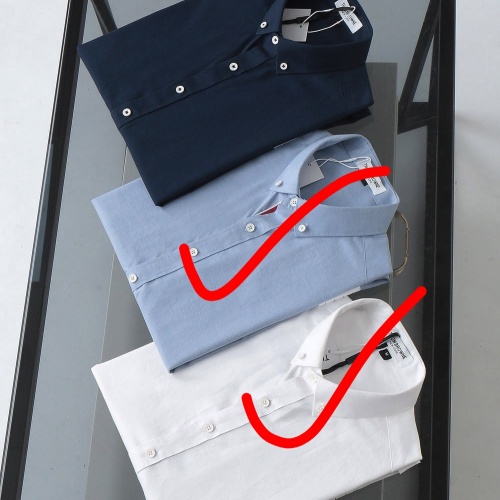 Cheap Thom Browne TB Shirts Short Sleeved For Men #1201856 Replica Wholesale [$45.00 USD] [ITEM#1201856] on Replica Thom Browne TB Shirts