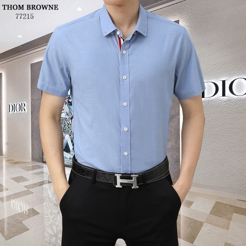 Cheap Thom Browne TB Shirts Short Sleeved For Men #1201857 Replica Wholesale [$45.00 USD] [ITEM#1201857] on Replica Thom Browne TB Shirts