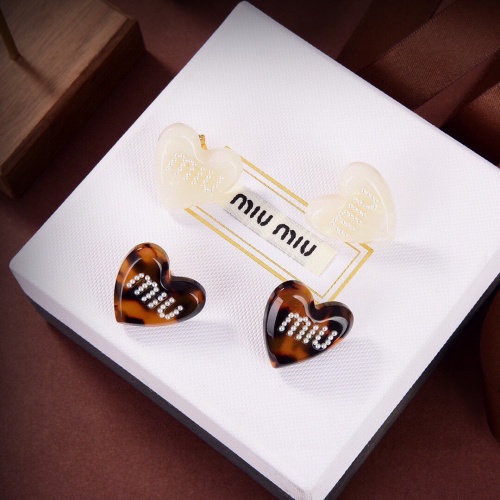 Cheap MIU MIU Earrings For Women #1202566 Replica Wholesale [$27.00 USD] [ITEM#1202566] on Replica MIU MIU Earrings