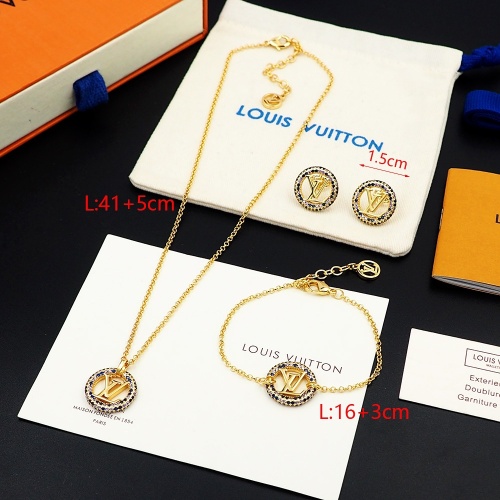 Cheap Louis Vuitton LV Jewelry Set For Women #1202731 Replica Wholesale [$60.00 USD] [ITEM#1202731] on Replica Louis Vuitton LV Jewelry Set