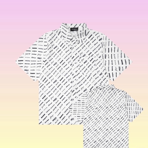 Cheap Balenciaga Shirts Short Sleeved For Unisex #1202861 Replica Wholesale [$52.00 USD] [ITEM#1202861] on Replica Balenciaga Shirts