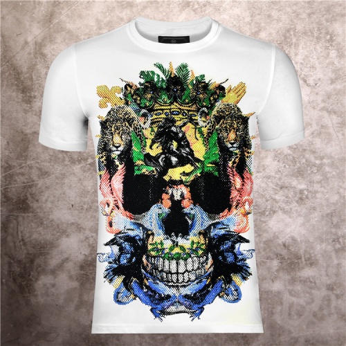 Cheap Philipp Plein PP T-Shirts Short Sleeved For Men #1203990 Replica Wholesale [$32.00 USD] [ITEM#1203990] on Replica Philipp Plein PP T-Shirts