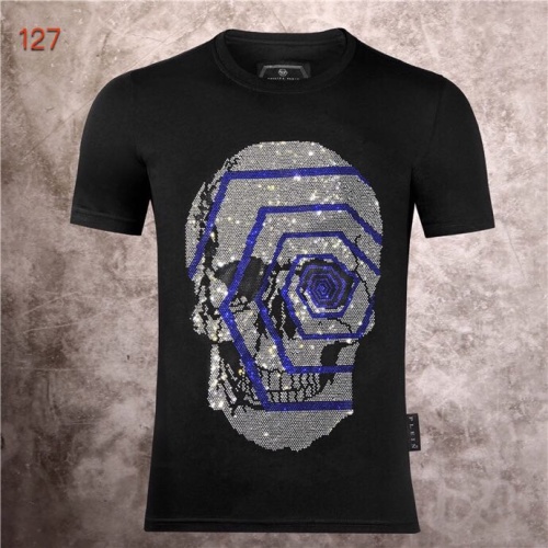 Cheap Philipp Plein PP T-Shirts Short Sleeved For Men #1203994 Replica Wholesale [$32.00 USD] [ITEM#1203994] on Replica Philipp Plein PP T-Shirts