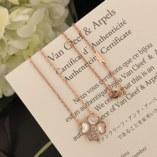 Cheap Van Cleef &amp; Arpels Necklaces For Women #1204110 Replica Wholesale [$32.00 USD] [ITEM#1204110] on Replica Van Cleef &amp; Arpels Necklaces