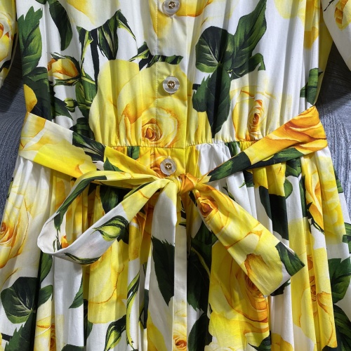 Cheap Dolce &amp; Gabbana Dresses Short Sleeved For Women #1204390 Replica Wholesale [$135.00 USD] [ITEM#1204390] on Replica Dolce &amp; Gabbana Dresses