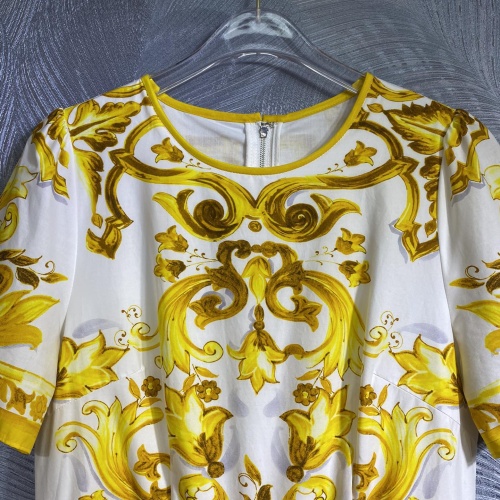 Cheap Dolce &amp; Gabbana Dresses Short Sleeved For Women #1204391 Replica Wholesale [$140.00 USD] [ITEM#1204391] on Replica Dolce &amp; Gabbana Dresses