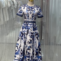 Cheap Dolce &amp; Gabbana Dresses Short Sleeved For Women #1204394 Replica Wholesale [$130.00 USD] [ITEM#1204394] on Replica Dolce &amp; Gabbana Dresses