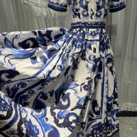 Cheap Dolce &amp; Gabbana Dresses Short Sleeved For Women #1204394 Replica Wholesale [$130.00 USD] [ITEM#1204394] on Replica Dolce &amp; Gabbana Dresses
