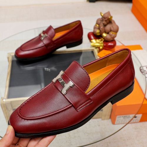 Cheap Hermes Leather Shoes For Men #1204876 Replica Wholesale [$92.00 USD] [ITEM#1204876] on Replica Hermes Leather Shoes