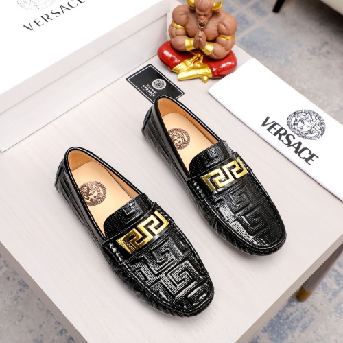 Cheap Versace Leather Shoes For Men #1205121 Replica Wholesale [$76.00 USD] [ITEM#1205121] on Replica Versace Leather Shoes