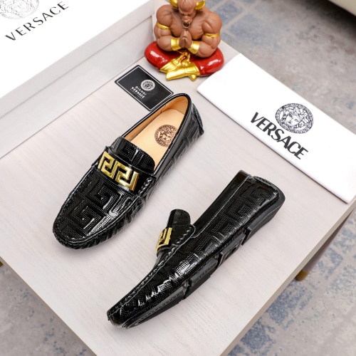 Cheap Versace Leather Shoes For Men #1205121 Replica Wholesale [$76.00 USD] [ITEM#1205121] on Replica Versace Leather Shoes