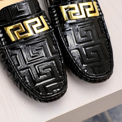 Cheap Versace Leather Shoes For Men #1205121 Replica Wholesale [$76.00 USD] [ITEM#1205121] on Replica Versace Leather Shoes