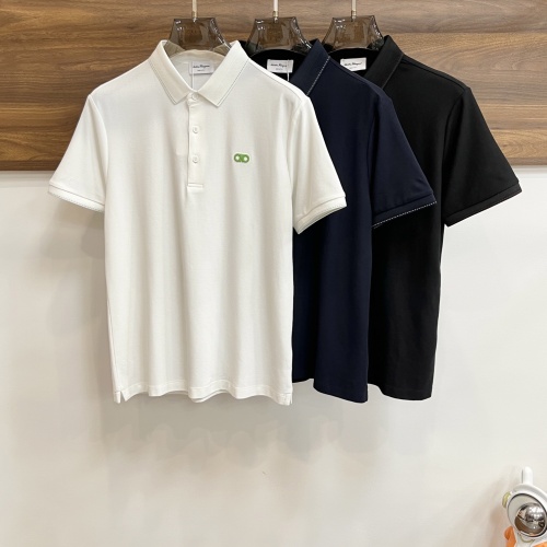 Cheap Salvatore Ferragamo T-Shirts Short Sleeved For Men #1205578 Replica Wholesale [$85.00 USD] [ITEM#1205578] on Replica Salvatore Ferragamo T-Shirts