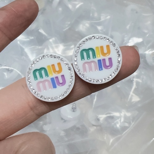 Cheap MIU MIU Earrings For Women #1205605 Replica Wholesale [$27.00 USD] [ITEM#1205605] on Replica MIU MIU Earrings