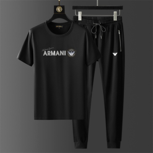 Cheap Armani Tracksuits Short Sleeved For Men #1206097 Replica Wholesale [$68.00 USD] [ITEM#1206097] on Replica Armani Tracksuits