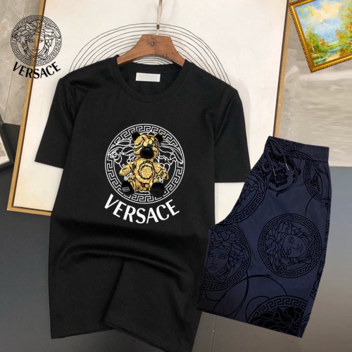 Cheap Versace Tracksuits Short Sleeved For Men #1206998 Replica Wholesale [$48.00 USD] [ITEM#1206998] on Replica Versace Tracksuits