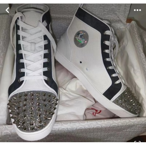 Cheap Christian Louboutin High Top Shoes For Men #1207126 Replica Wholesale [$112.00 USD] [ITEM#1207126] on Replica Christian Louboutin High Top Shoes