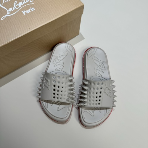 Cheap Christian Louboutin CL Slippers For Men #1207306 Replica Wholesale [$60.00 USD] [ITEM#1207306] on Replica Christian Louboutin CL Slippers