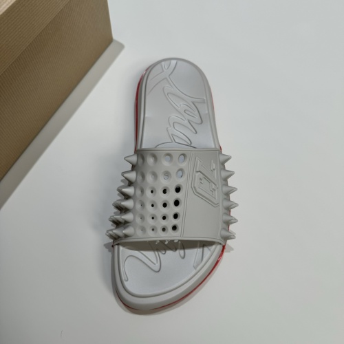 Cheap Christian Louboutin CL Slippers For Men #1207306 Replica Wholesale [$60.00 USD] [ITEM#1207306] on Replica Christian Louboutin CL Slippers