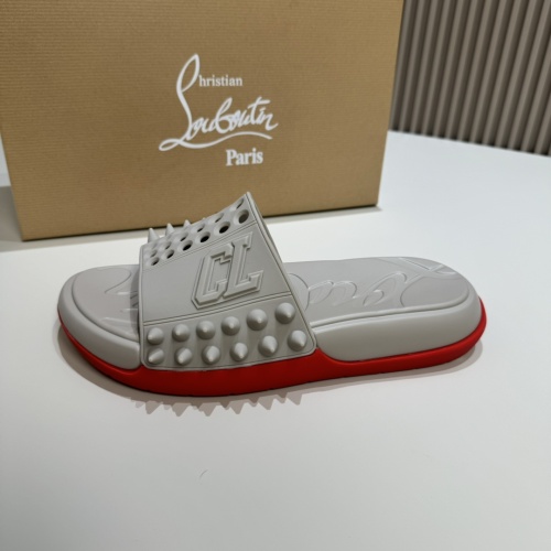 Cheap Christian Louboutin CL Slippers For Men #1207306 Replica Wholesale [$60.00 USD] [ITEM#1207306] on Replica Christian Louboutin CL Slippers