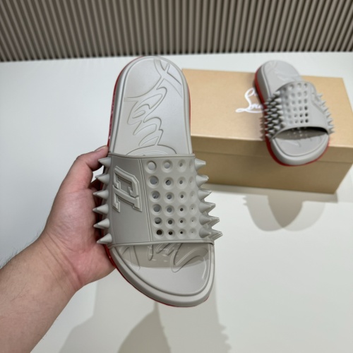 Cheap Christian Louboutin CL Slippers For Men #1207306 Replica Wholesale [$60.00 USD] [ITEM#1207306] on Replica Christian Louboutin CL Slippers