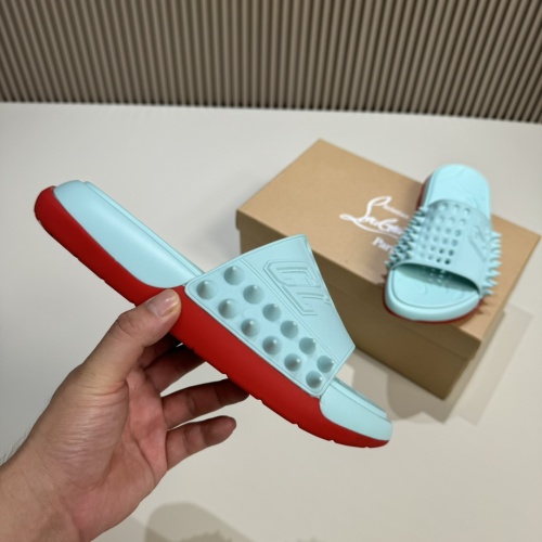 Cheap Christian Louboutin CL Slippers For Men #1207307 Replica Wholesale [$60.00 USD] [ITEM#1207307] on Replica Christian Louboutin CL Slippers