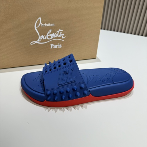 Cheap Christian Louboutin CL Slippers For Men #1207310 Replica Wholesale [$60.00 USD] [ITEM#1207310] on Replica Christian Louboutin CL Slippers