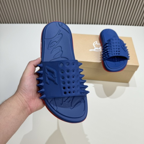 Cheap Christian Louboutin CL Slippers For Men #1207310 Replica Wholesale [$60.00 USD] [ITEM#1207310] on Replica Christian Louboutin CL Slippers