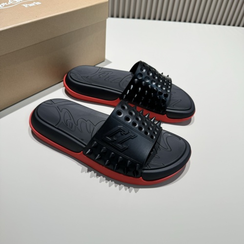 Cheap Christian Louboutin CL Slippers For Men #1207311 Replica Wholesale [$60.00 USD] [ITEM#1207311] on Replica Christian Louboutin CL Slippers