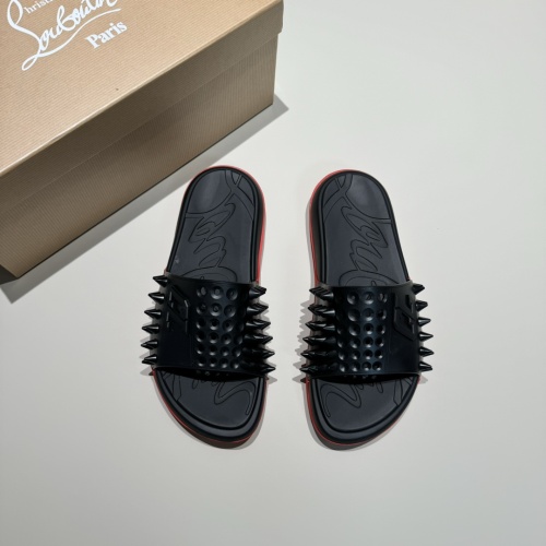 Cheap Christian Louboutin CL Slippers For Men #1207311 Replica Wholesale [$60.00 USD] [ITEM#1207311] on Replica Christian Louboutin CL Slippers