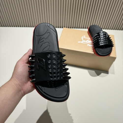 Cheap Christian Louboutin CL Slippers For Men #1207311 Replica Wholesale [$60.00 USD] [ITEM#1207311] on Replica Christian Louboutin CL Slippers