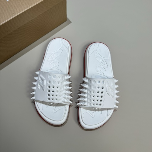 Cheap Christian Louboutin CL Slippers For Men #1207312 Replica Wholesale [$60.00 USD] [ITEM#1207312] on Replica Christian Louboutin CL Slippers