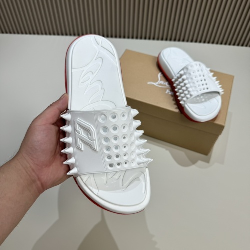 Cheap Christian Louboutin CL Slippers For Men #1207312 Replica Wholesale [$60.00 USD] [ITEM#1207312] on Replica Christian Louboutin CL Slippers