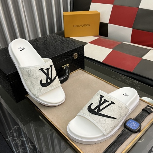 Cheap Louis Vuitton Slippers For Men #1207320 Replica Wholesale [$48.00 USD] [ITEM#1207320] on Replica Louis Vuitton Slippers