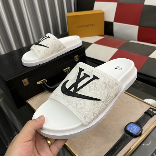 Cheap Louis Vuitton Slippers For Men #1207320 Replica Wholesale [$48.00 USD] [ITEM#1207320] on Replica Louis Vuitton Slippers