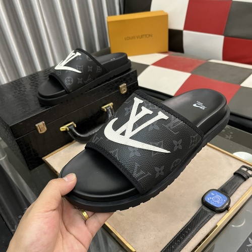 Cheap Louis Vuitton Slippers For Men #1207322 Replica Wholesale [$48.00 USD] [ITEM#1207322] on Replica Louis Vuitton Slippers