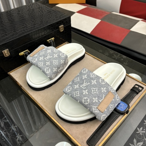 Cheap Louis Vuitton Slippers For Men #1207360 Replica Wholesale [$60.00 USD] [ITEM#1207360] on Replica Louis Vuitton Slippers