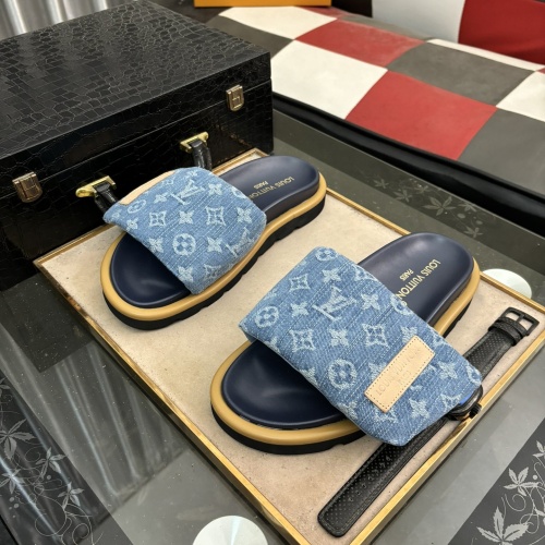 Cheap Louis Vuitton Slippers For Men #1207362 Replica Wholesale [$60.00 USD] [ITEM#1207362] on Replica Louis Vuitton Slippers