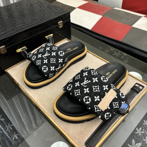 Cheap Louis Vuitton Slippers For Men #1207364 Replica Wholesale [$60.00 USD] [ITEM#1207364] on Replica Louis Vuitton Slippers