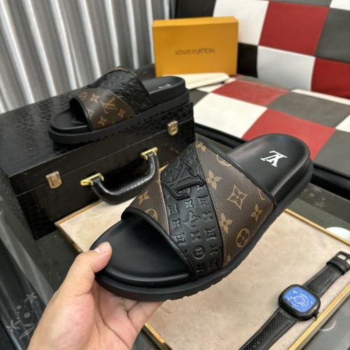 Cheap Louis Vuitton Slippers For Men #1207378 Replica Wholesale [$56.00 USD] [ITEM#1207378] on Replica Louis Vuitton Slippers