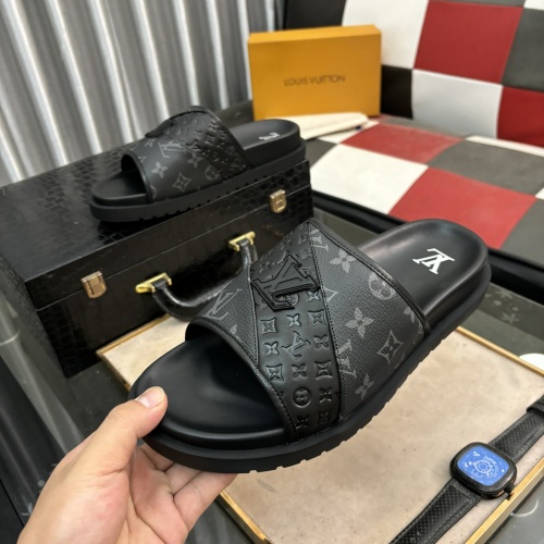 Cheap Louis Vuitton Slippers For Men #1207379 Replica Wholesale [$56.00 USD] [ITEM#1207379] on Replica Louis Vuitton Slippers