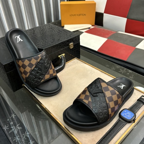 Cheap Louis Vuitton Slippers For Men #1207380 Replica Wholesale [$56.00 USD] [ITEM#1207380] on Replica Louis Vuitton Slippers