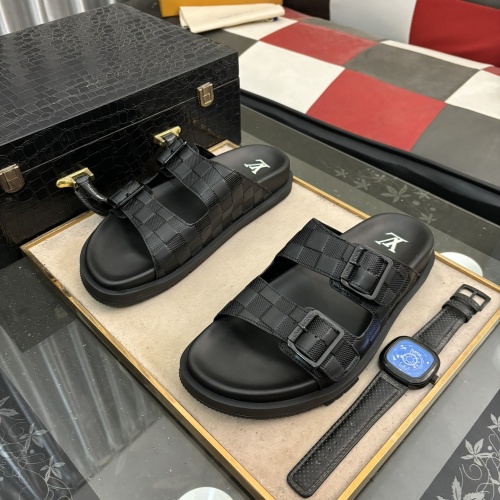 Cheap Louis Vuitton Slippers For Men #1207404 Replica Wholesale [$68.00 USD] [ITEM#1207404] on Replica Louis Vuitton Slippers