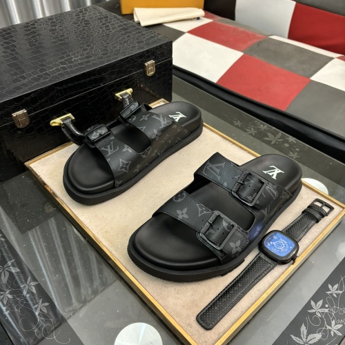 Cheap Louis Vuitton Slippers For Men #1207421 Replica Wholesale [$68.00 USD] [ITEM#1207421] on Replica Louis Vuitton Slippers