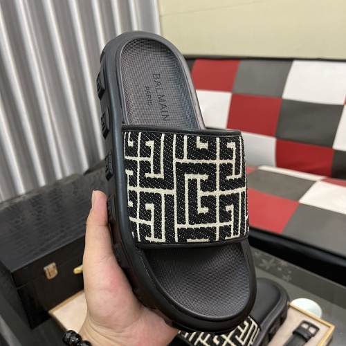 Cheap Balmain Slippers For Men #1207471 Replica Wholesale [$52.00 USD] [ITEM#1207471] on Replica Balmain Slippers