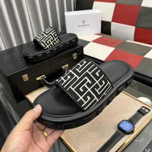 Cheap Balmain Slippers For Men #1207471 Replica Wholesale [$52.00 USD] [ITEM#1207471] on Replica Balmain Slippers