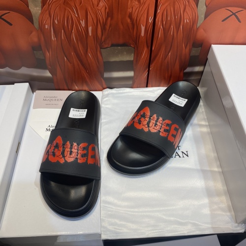 Cheap Alexander McQueen Slippers For Men #1207505 Replica Wholesale [$45.00 USD] [ITEM#1207505] on Replica Alexander McQueen Slippers