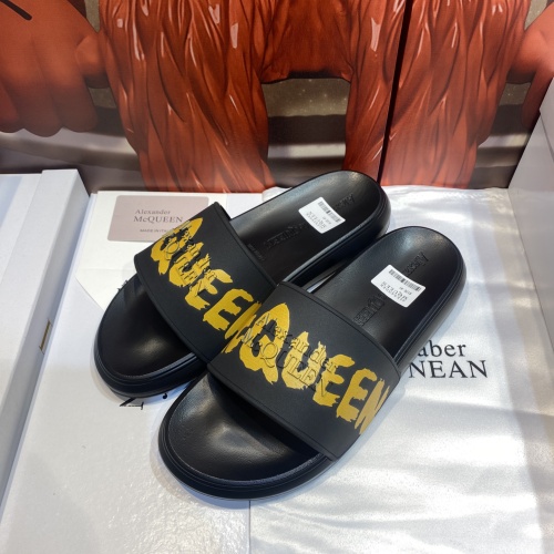 Cheap Alexander McQueen Slippers For Men #1207506 Replica Wholesale [$45.00 USD] [ITEM#1207506] on Replica Alexander McQueen Slippers