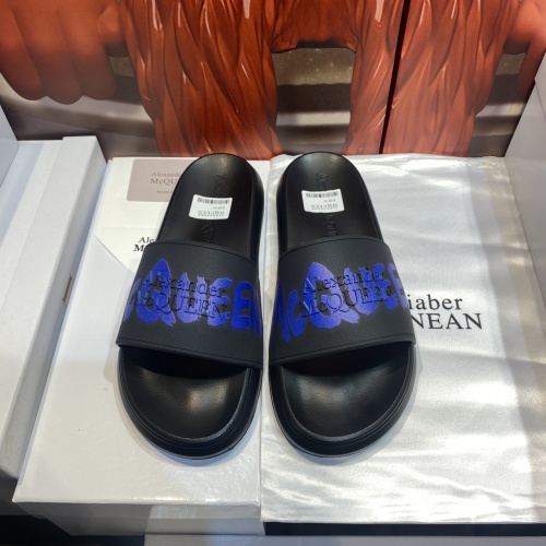 Cheap Alexander McQueen Slippers For Men #1207507 Replica Wholesale [$45.00 USD] [ITEM#1207507] on Replica Alexander McQueen Slippers